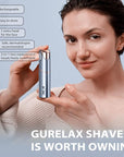 Facial Hair Removal for Women, Facial Eyebrow Trimmer, 2-in-1 Face Shaver, Painless Facial Razor for Lip, Chin, Peach Fuzz