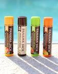 Panama Jack Sunscreen Lip Balm - SPF 45, Flavor Pack, Broad Spectrum UVA-UVB Sunscreen Protection, Prevents & Soothes Dry, Chapped Lips (Dreamsicle/Vanilla/Tropical/Mango)