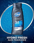 Dial Men Hair + Body Wash, Hydro Fresh, 20 fl oz (Pack of 4)