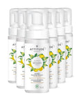 ATTITUDE Micellar Foaming Facial Cleanser, EWG Verified, Dermatologically Tested, Plant and Mineral-Based, Vegan, Lemon Leaves, 5 Fl Oz (Pack of 6)