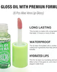 6Pcs Plumping Aloe Vera Lip Oil, Big Brush Lip