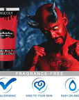 MEICOLY Devil Red Face Body Paint,2.37Oz Large Tube Water Based Washable Face Paint for Halloween Makeup,Cream Full Body Paint for Adults and Kids,Face Painting for Clown Joker Demon Vampire Spiderman