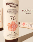 Hawaiian Tropic Sheer Touch Lotion Sunscreen SPF 70, 8oz | Broad Spectrum, Oxybenzone-Free, Sunblock Lotion, Hawaiian Tropic Sunscreen SPF 70, 8oz