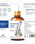 HIQILI Cinnamon Essential Oil for Spary, Diffuser, Garden and Kitchen - 100% Pure Natural - Indoor and Outdoor, 1.01 Fl Oz
