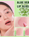 6Pcs Plumping Aloe Vera Lip Oil, Big Brush Lip
