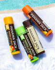 Panama Jack Sunscreen Lip Balm - SPF 45, Flavor Pack, Broad Spectrum UVA-UVB Sunscreen Protection, Prevents & Soothes Dry, Chapped Lips (Dreamsicle/Vanilla/Tropical/Mango)