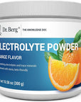 Dr. Berg Zero Sugar Hydration Keto Electrolyte Powder - Enhanced w/ 1000 mg of Potassium & Real Pink Himalayan Salt (NOT Table Salt) - Orange Flavor Hydration Drink Mix Supplement - 50 Servings