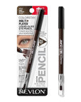 REVLON ColorStay Multiplayer Liquid-Glide Eye Pencil, Multi-Use Makeup With Blending Brush, Blends Then Sets, Creamy Texture, Waterproof, Smudge-proof, Longwearing, 402 High Stakes, 0.03 Oz