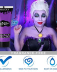 MEICOLY Purple Cream Face Body Paint,2.37Oz Large Tube Water Based Non-Toxic Full Body Paint for Adult and Kids,Highly Pigmented Face Painting for Halloween SFX Special Effects Ursula Cosplay Makeup