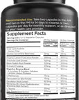 Livingood Daily Intestinal Cleanse, para & Candi Cleanser or Support (56 Vegetarian Capsules) - Support Heart, Skin, & Gut Health - Non-GMO, Gluten-Free, & Vegan