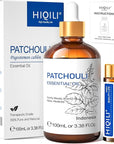 HIQILI Patchouli Essential Oil,100% Pure & Natural for Homemade Perfume, Sooth Skin, Nourish Hair at Home with Diffuser, Gift for Hippie Friend -100ML