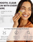 VALITIC Turmeric Kojic Acid Cleansing Pads - Exfoliating Dark Spot Remover for Face with Vitamin C, Alpha Arbutin, Niacinamide and Retinol - Kojic Acid And Turmeric Cleansing Pads - 60 Units
