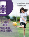 Fresh Kidz Body Wash 16.9 fl.oz. and Stick Deodorant 2.65 oz for Kids and Teens - Girls "Purple" Set