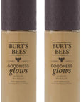 Burts Bees Goodness Glows Liquid Makeup, Soft Honey - 1.0 Ounce (Pack of 2)