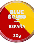 Blue Squid Face Paint Water Based Single Cake Professional Face Paint & Body Paint - Water Activated, Kids Adults Face Painting for Costume, Halloween Makeup, Cosplay - Red & Yellow Face Paint 30g