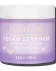 Pacifica Face Cream - Vegan Ceramide Barrier Cream w/Niacinamide & Shea Butter - Hydrating Daily Face Moisturizer Fragrance Free for Sensitive Skin, Vegan, Clean Beauty Allergy & Dermatologist Tested