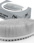 Avilana Silicone Body Scrubber – Gentle Shower Brush & Loofah Alternative- Food Grade & Lab Tested – Fast-Drying, Hygienic, BPA-Free Silicone Body Gentle Exfoliator (Light Gray, Massage)
