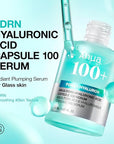 Anua PDRN Hyaluronic Acid Capsule 100 Serum, Radiant Face Serum, Hyaluronic Acid, Hydration, Moisture Plumping effect, Natural color, Fragrance free, Korean Skincare, 30ml / 1.01 fl. oz