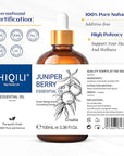 HIQILI 100ML Juniper Berry Essential Oil,100% Pure Natural Undiluted Premium - 3.38 Fl Oz