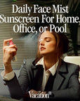 Vacation Super Spritz SPF 50 Face Mist & Air Freshener Bundle, Daily Face Sunscreen Spray, Clean & Lightweight Feel, Water-Resistant, Non-Comedogenic, Vegan, Travel Size, 2.2 Fl. Oz.