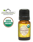 US Organic 100% Pure Chamomile (Roman) Essential Oil - USDA Certified Organic, Steam Distilled - W/Euro Dropper (More Size Variations Available) (5 ml)