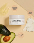 The Honest Company Honest Mama Glow On Body Cream | Hydrates, Firms, + Tightens Skin | Shea Butter, Avocado Oil, Vitamin E | 6 oz