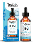 TruSkin Hyaluronic Acid Serum for Face + 7 Ultra Hydrating Ingredients – Best Face Serum for Moisturizing, Visibly Plumping Skin & Smoothing the Look of Fine Lines, 2 fl oz