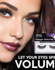 Ardell Mega Volume Lash 250 Multi-Layered False Lashes with Curl Technology, 4 pairs