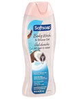 Softsoap Moisturizing Body Wash and Shave Gel, Rich Coconut Scent, 20 fl oz Bottle (Pack of 4)