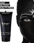 MEICOLY Black Cream Face Body Paint, 2.37Oz Large Tube Water Based Clown Black Makeup,Body Paint for Adults and Kids,Halloween SFX Skull Joker Zombie Vampire Skeleton Goth Spider Cosplay Makeup
