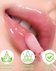 4 PCS Hydrating Lip Oil, Big Brush Head Lip Glaze Shiny Transparent Lip Glow Oil, Nourishing & Non-sticky Long Lasting Fresh Clear Smooth Lip Care Plumping Lip Oil (4PCS)