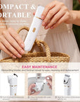 Bikini Trimmer for Women - 5 in 1 Electric Razors for Ladys Pubic Facial Nose Body Leg Hair Removal, Waterproof Electric Shaver for Women Private Area Sensitive Skin, Personal Hair Trimmer