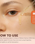 PDRN Salmon DNA Serum β Anti-Aging Face Serum with Hyaluronic Acid, Tripeptide & Vitamins (10,000ppm) β Hydrating Facial Serum for Blemishes, Collagen Boost & Fine Lines β Korean Skincare β 1 Fl Oz