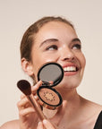 M. Asam MAGIC FINISH Satin Bronzer Gold & Hazel (0.22 oz) - 4-in-1 Bronzer Powder, Satin-Touch Texture, Creamy-Soft with Ultra-Fine Color Pigments, Vegan & Silicone-Free