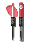 Revlon Liquid Lipstick with Clear Lip Gloss, ColorStay Overtime Lipcolor, Dual Ended with Vitamin E, 020 Constantly Coral, 0.07 Fl Oz