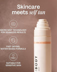 Bali Body Face Tan Mist - Dark Shade | Streak-Free, Fast Drying Facial Self Tanner | Hydrating Soothing Formula for All Skin Types | Vegan, Cruelty Free, Australian Made (100 ml/3.4 fl oz)