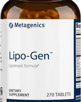 Metagenics Lipo-Gen - Lipotropic Liver Supplement* - Gallbladder Support* - with Amino Acids, Vitamin B12 & Choline - Non-GMO, Gluten-Free & Vegetarian - 270 Tablets