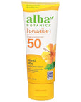 Alba Botanica Sunscreen Lotion, SPF 50, Island Vibe, 3 Oz