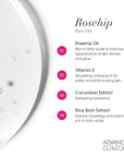 Advanced Clinicals Rosehip Oil For Face With Vitamin E + Botanicals Helps Improve Look Of Dark Spots, Wrinkles, Fine Lines, & Uneven Looking Skin Tone | Moisturizing Skin Care Face Serum, 2-Pack