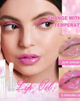 Erinde 2PCS Magic Color Changing Lip Oil, Moisturizing Lip