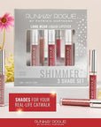 Runway Rogue Try Me x 3 Mini Long Wear Limited Edition Liquid Lipstick Set, Sunset Trio (‘Soft Light’, ‘Day Rate’, ‘Film Noir’)