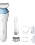 Philips Beauty Lady Electric Shaver Series 8000 with Electric Facial Hair Remover, Cordless, BRL166/91