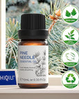 HIQILI 10ml Pine Essential Oil, 100% Pure Natural for Diffuser, Clean Spary, Winter Candle Making Scent- 0.33 Fl Oz