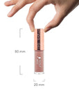 100% PURE Lip Gloss (Fruit Pigmented), Pink Caramel, High Shine, Moisturizing, Natural Lip Gloss, Sheer Finish, Tinted Lip Gloss w/Cocoa Butter, Vitamin E (Nude Rosy Brown Color) - 0.14 Fl Oz