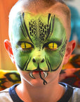 CCbeauty Witch Green Face Paint Stick, Face Painting Kit, Non Toxic SFX Makeup For Grinch Monster Halloween Costume Cosplay,Professional Body Paint,Full Coverage Painting Foundation With Makeup Sponge