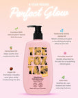 The Fox Tan Gradual Glow Body Lotion, Moisturizing Self-Tanning Lotion With Hyaluronic Acid For A Natural Streak-Free Tan, Vegan & Cruelty Free, 300mL
