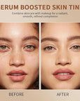 Beauty Balm Serum Boosted Skin Tint, Lightweight Solid Tinted Hydrating Serum Foundation Contour Stick for Women, Sheer to Medium Coverage, Radiant & Dewy Finish for Face Makeup (#04)