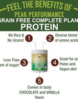 Organic Paleo Grain Free Plant Based Protein Powder. Complete Raw Organic Vegan Protein Powder. Amazing Amino Acid Profile and Less Than 1g of Sugar. Hemp Protein Pea Protein Powder Vanilla Flavored