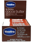 Vaseline Lip w/o Backer Card Cocoa - 12 Pack Box