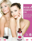 Rose Essential Oil, Face Rose Oil, Moisturizer Rose Oil, Anti Ageing & Anti Wrinkle Serum, Rose Oil for Face, Skin Care, 1 FL.OZ (30ml)
